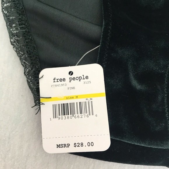 Free People Intimates Pine Velour Tanga Panty - Picture 5 of 5